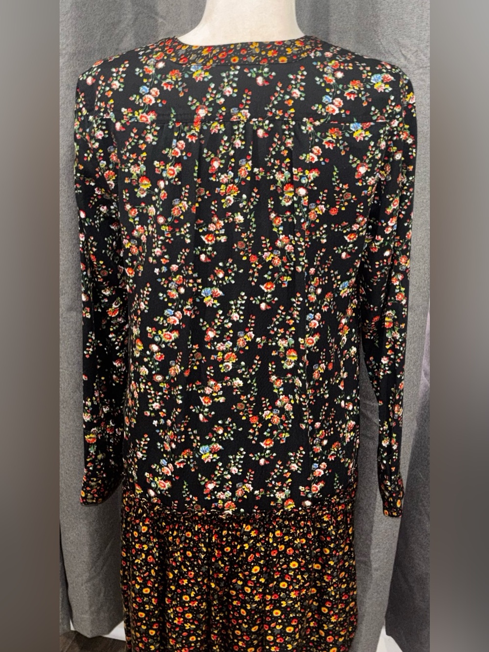 NWT Anthropologie Maeve Marlie Button Front Floral Tunic Dress Bohemian Size 4 - Picture 6 of 11